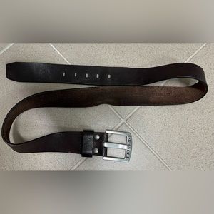 Vintage brown leather Diesel belt